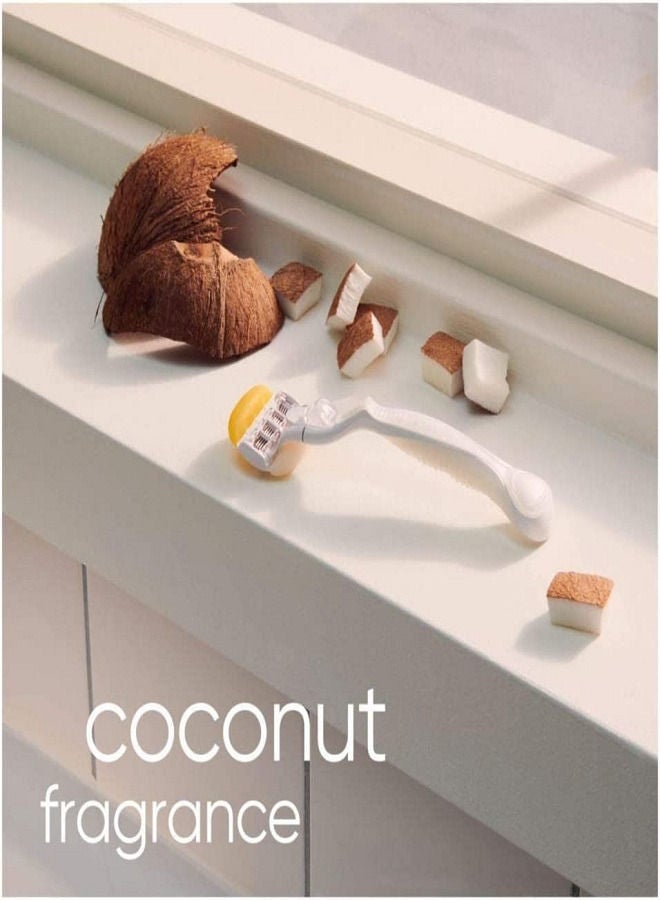 مقبض ماكينة الحلاقة كومفورت جلايد بجوز الهند مع عبوتين من الشفرات - Image 3