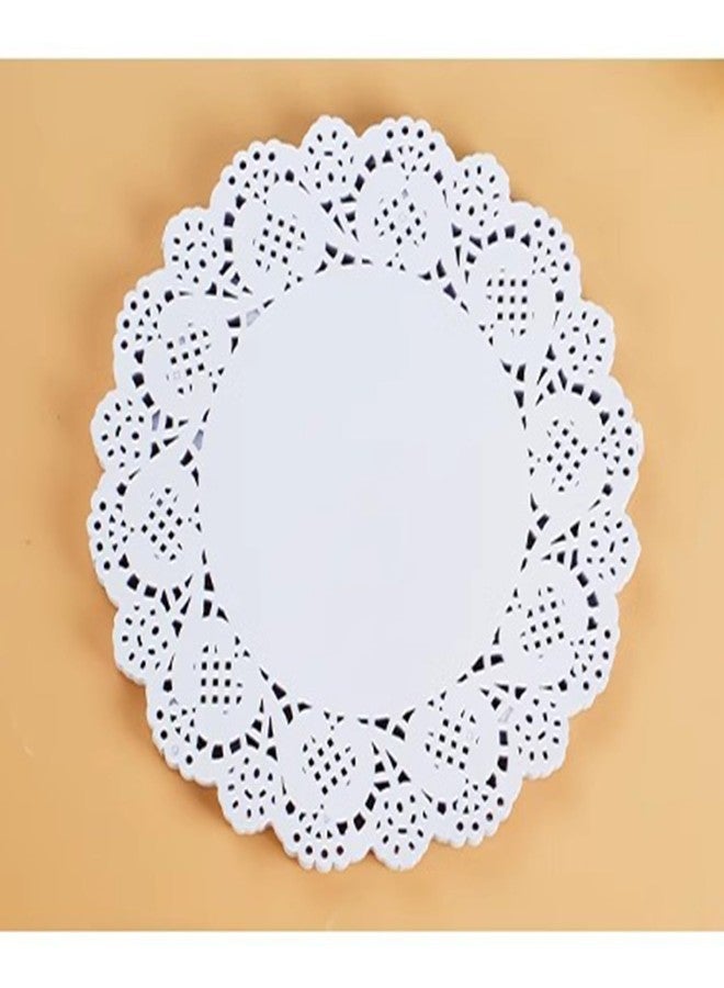 Maxmoral 150PCS 6.5 Inch Disposable White Lace Paper Doilies Cake/Food/Juice Cups/Buffet Placemats for Decorating Gifts and Wrapping Wedding Invitation Card - Image 2