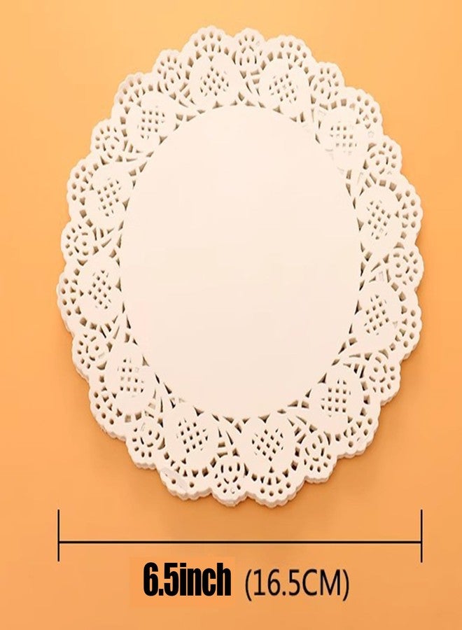 Maxmoral 150PCS 6.5 Inch Disposable White Lace Paper Doilies Cake/Food/Juice Cups/Buffet Placemats for Decorating Gifts and Wrapping Wedding Invitation Card - Image 5