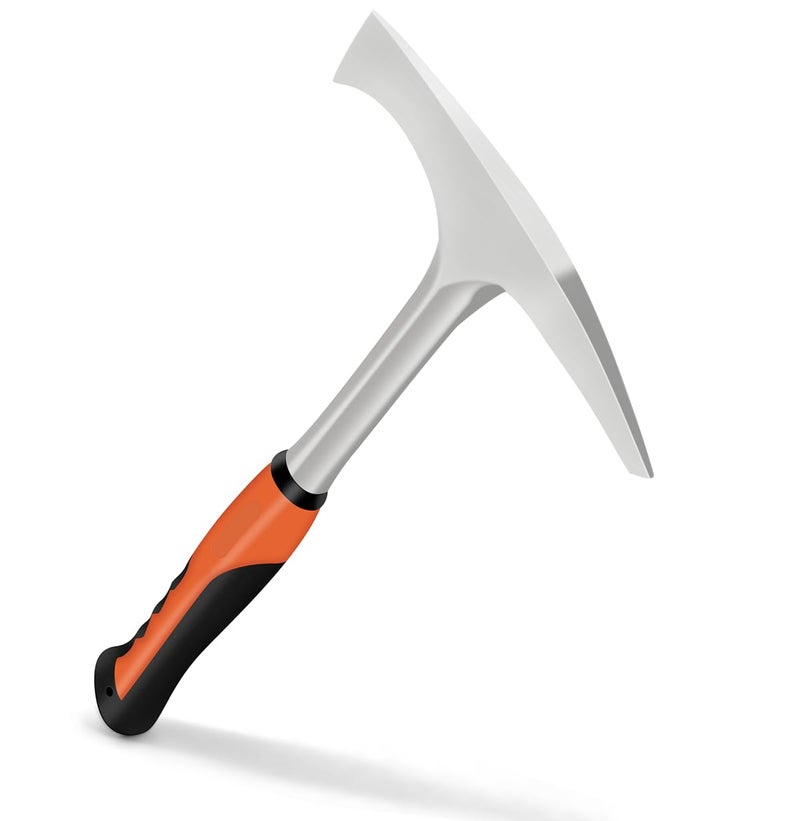 glorousamc Welding/Chipping Hammer,28 oz Slag Removal Tool with Forged Steel Construction & Shock Reduction Handle,Rock Pick,Forged Brick Hammer, - Image 1