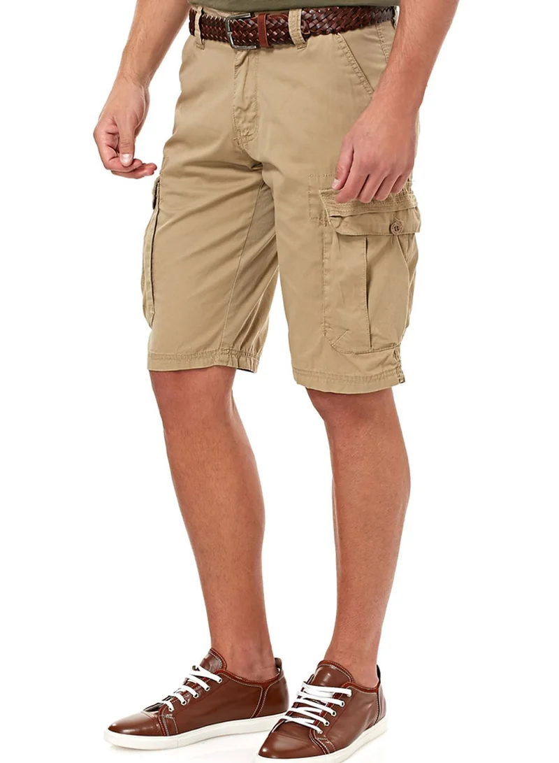 !Solid Amin Cargo Shorts