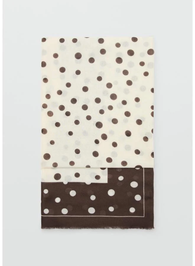 Spots Print Scarf