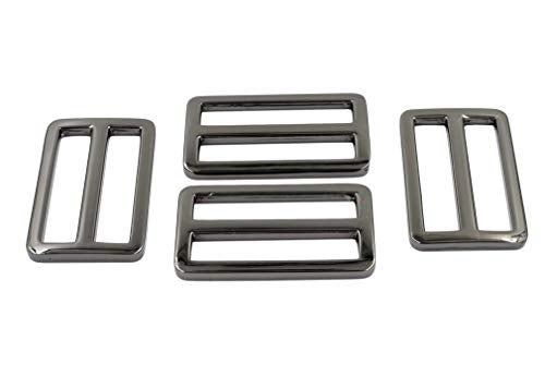 DGOL 10pcs 1-1/2 inch Slider Webbing Strap Tri Glide Buckles Zinc Alloy Tri-glide Slide Buttons Fasteners (Silver) - Image 4