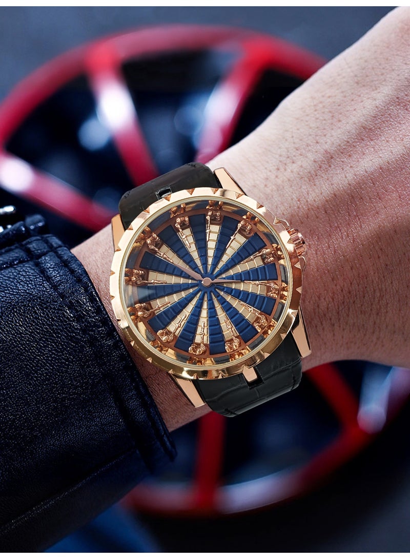 FENSIR Twelve Round Table Knight Watch Valentine's Day Gift for Boyfriend, Personalized Trendy Men's Quartz Watch - Image 2