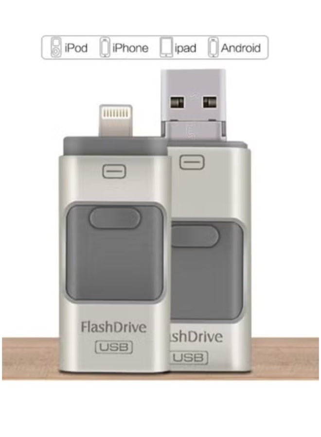 Flash Drive Compatible with iPhone 256GB, USB Memory Stick Photo Stick External Storage Thumb Drive for iPhone iPad Android Computer Heavy Duty - Image 4