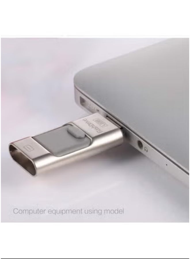 Flash Drive Compatible with iPhone 256GB, USB Memory Stick Photo Stick External Storage Thumb Drive for iPhone iPad Android Computer Heavy Duty - Image 3