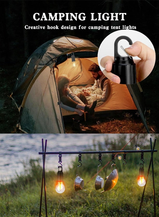 3*Portable Flashlight for Outdoor Camping Rechargeable LED Camping Lantern, Portable Waterproof Tent Light with USB Charging, Outdoor Hanging Lamp for Hiking, Emergency & Backyard - Energy Saving, Multi-Mode, Battery Operated - Image 2