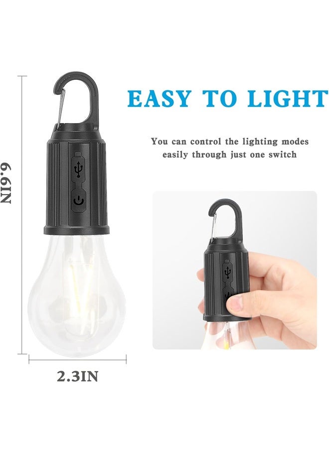 3*Portable Flashlight for Outdoor Camping Rechargeable LED Camping Lantern, Portable Waterproof Tent Light with USB Charging, Outdoor Hanging Lamp for Hiking, Emergency & Backyard - Energy Saving, Multi-Mode, Battery Operated - Image 5