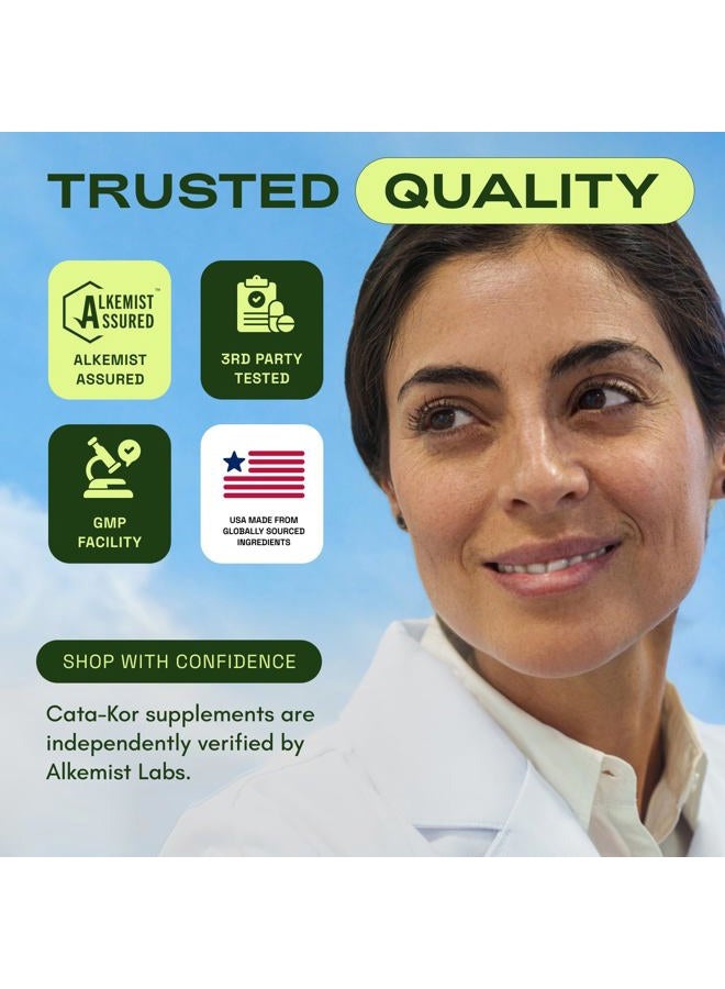 Cata-Kor NMN Supplement Alternative – Liposomal NAD+ Supplement – Third-Party Tested – NAD CORE – 30-Day Supply – 60 Capsules - Image 5