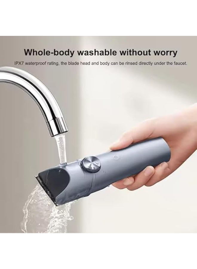 XIAOMI Hair Clipper 2 Titanium Alloy Blade Double-Coated Black Clipper Head Men Sideburns Electric Shaver Wireless Hair Cutting Trimmer Barber Cutter, IPX7 Waterproof, 3hr Battery Life | BHR8999GL - Image 5