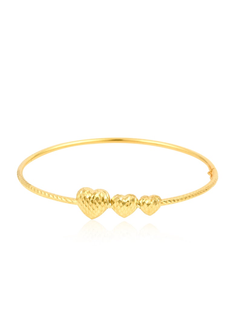 BAFLEH JEWELLERY 18K Gold Bangle for the Modern Woman  - Image 2