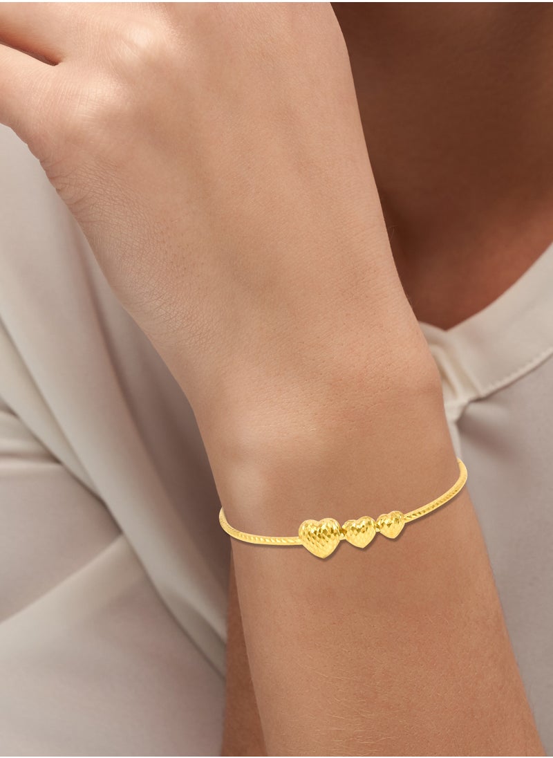 BAFLEH JEWELLERY 18K Gold Bangle for the Modern Woman  - Image 3