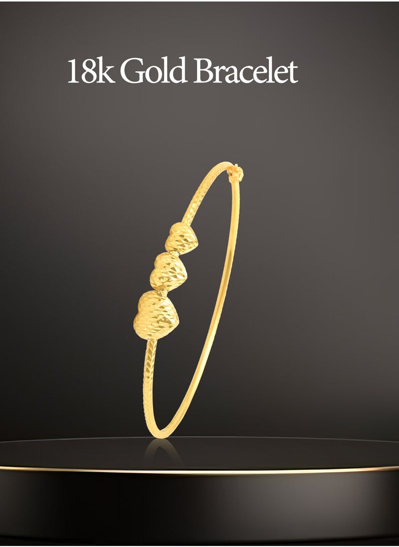 BAFLEH JEWELLERY 18K Gold Bangle for the Modern Woman  - Image 4