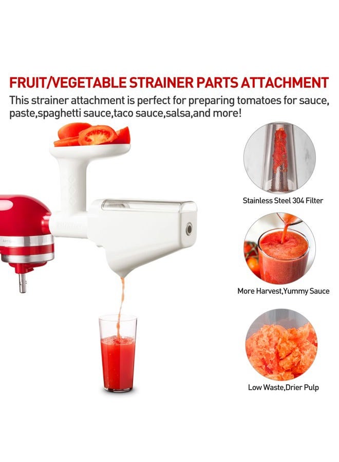 Nothers Screen Strainer Accessory Compatible with Vegetable & Fruit Strainer Attachment, Silver - Image 3