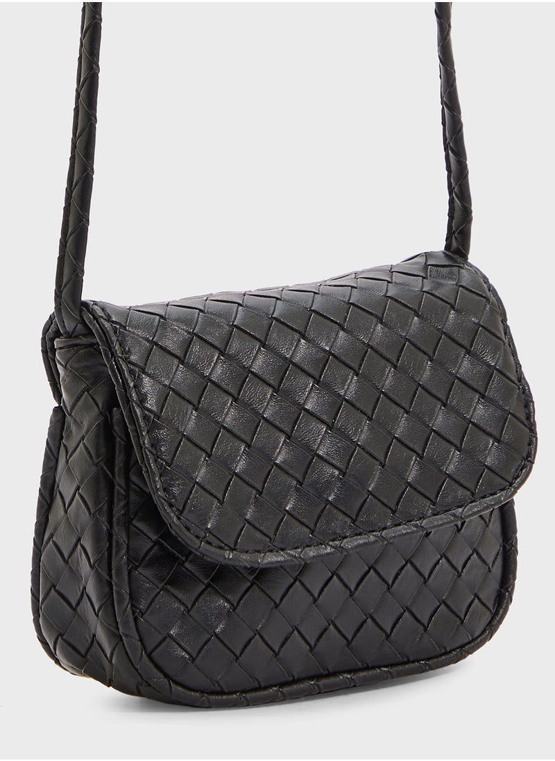 ELLA Woven Crossbody Bag  - Image 4