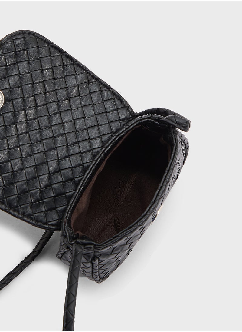 ELLA Woven Crossbody Bag  - Image 5