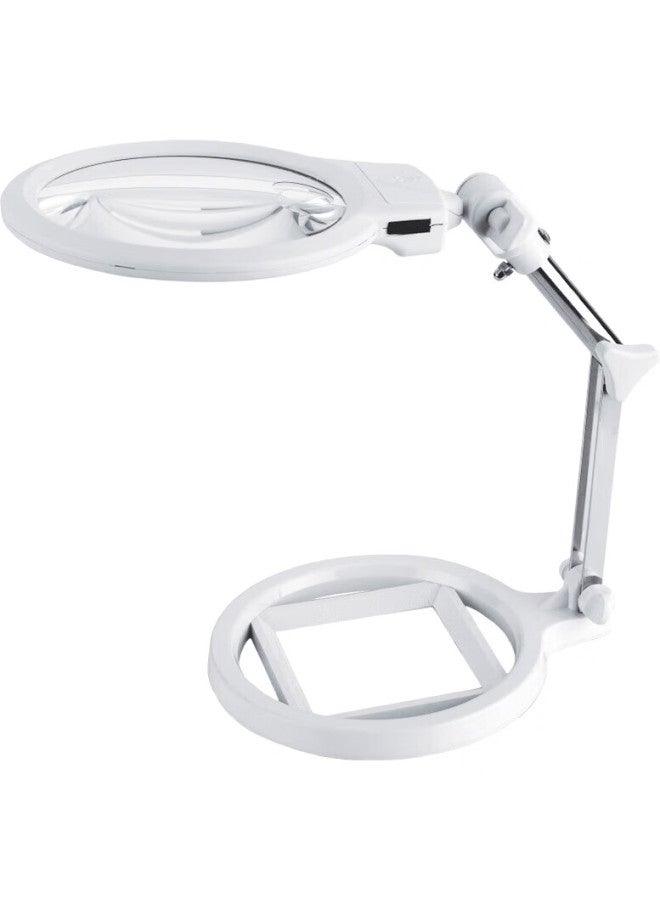 MIXOUT Desktop Magnifying Glass, Foldable, High-Definition, With Led Light, For Reading, Repair, Engraving, Illumination, Magnifying Glass Mxt06 - Image 3