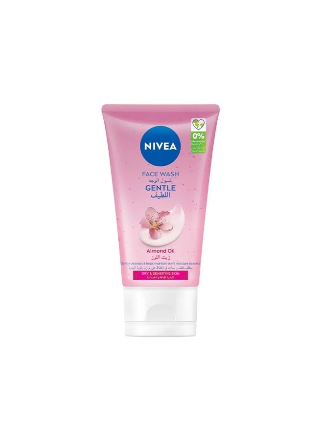 Face Wash Gentle With Almond Oil For Dry And Sensitive Skin 150 ML