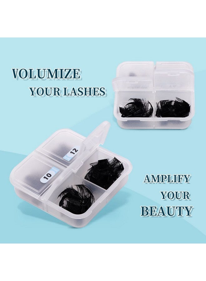 AuReve Lash Clusters,Eye Lash Clusters,Diy Lash Extensions Clusters,Individual Lashes,Eyelash Clusters,Cluster Lashes For Home Use,96 Pcs 0.07D 10/12/14/16Mm Mix (G03) - Image 2