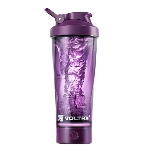 VOLTRX VortexBoost Electric Shaker Bottle, USB C Rechargeable Protein Shake Mixer, Shaker Cups for Protein Shakes and Meal Replacement Shakes, BPA-Free, Made with Tritan,Purple - Image 1