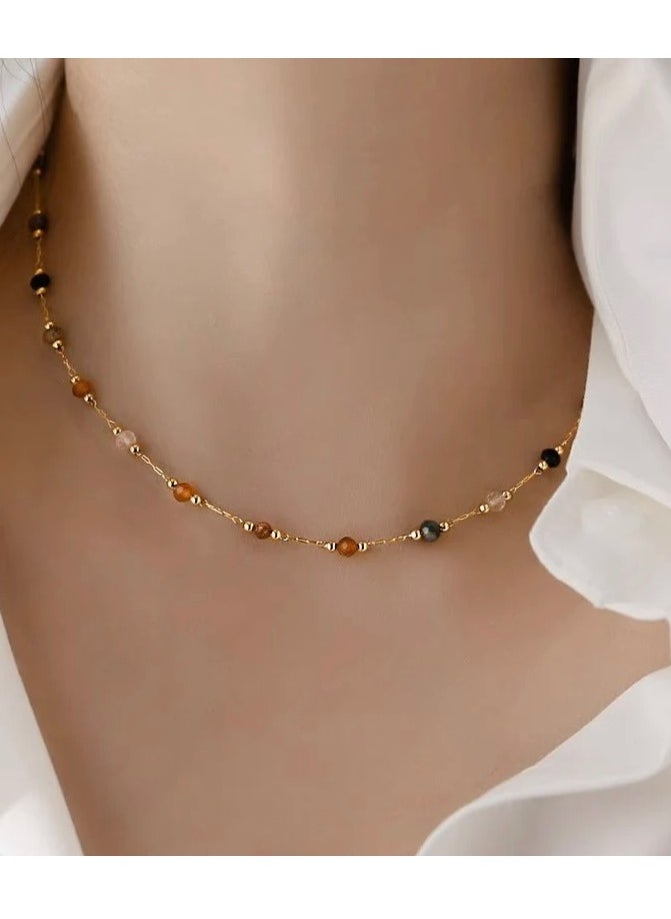 Jewelry 4You - Stylish Stainless Steel Gold Plated Choker For Women - Image 1
