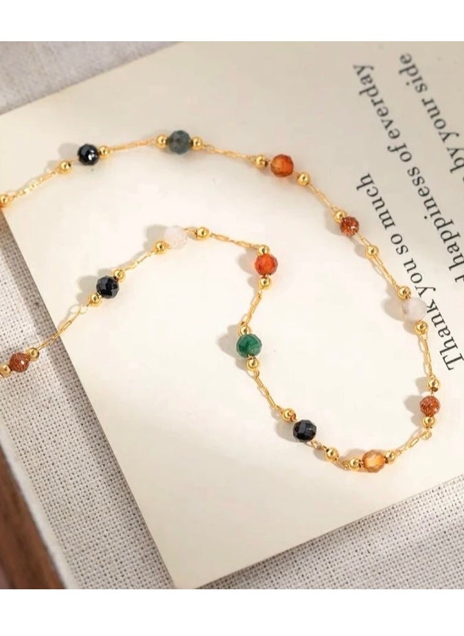 Jewelry 4You - Stylish Stainless Steel Gold Plated Choker For Women - Image 1