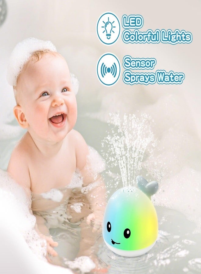 ANGGIKO Whale Bath Toy Sprinkler, Light Up Bathtub Toys for Babies Toddler Boy Girl - Image 4