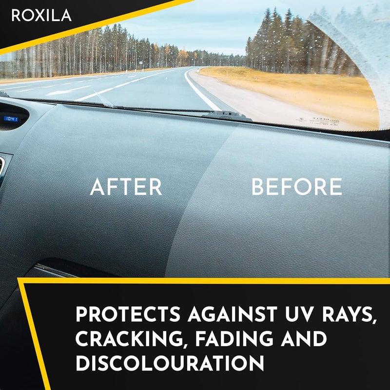 Roxila Dashboard Polish | (250 ML) | Car Interior polish Spray All-in-One Shine | Polish Spray for Plastic, Leather, Vinyl & Rubber, and Other Plastic Parts | Restores High Shine Protect UV Rays - Image 4