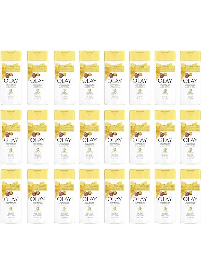 Olay Ultra Moisture Body Wash For Women With Shea Butter 3 Fl Oz (Pack Of 24) - Image 1