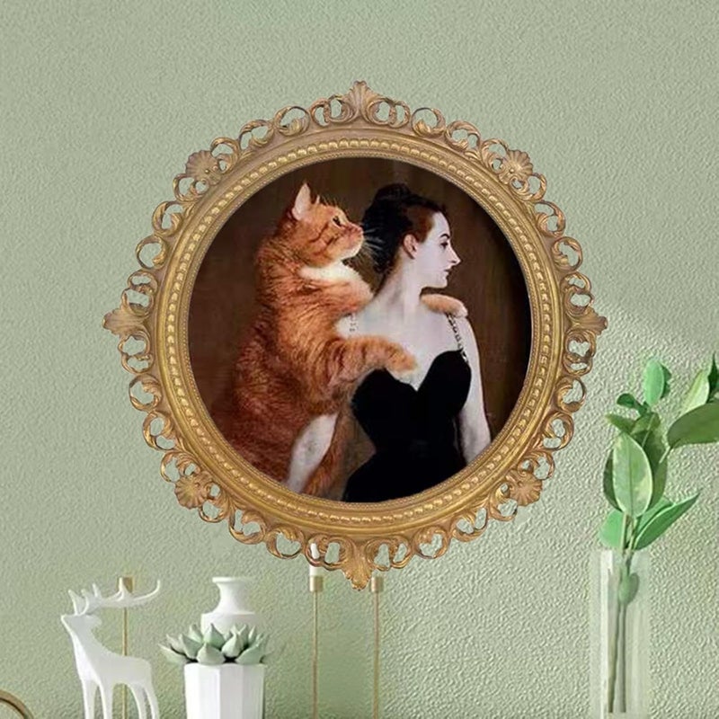 Wxqbjtam Antique Style Photo Frame Ornate European for Living Room Bedroom Home Decor - Image 2