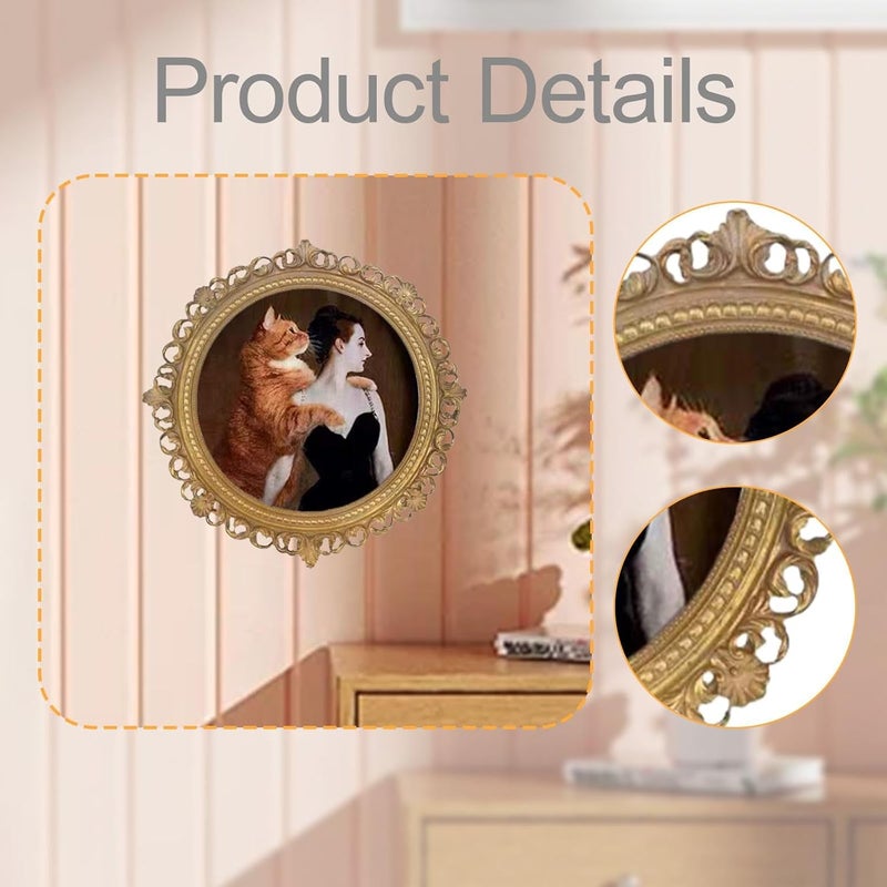 Wxqbjtam Antique Style Photo Frame Ornate European for Living Room Bedroom Home Decor - Image 4