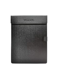 YISEEK Clipboards With Strong Magnets Clip Pearlescent Colors Pu Clip Board With Pen Holder Loop，Portable And Smooth Office Business Clipboard Writing Pad A4 File Organizer Clip Folderblack  - Image 1