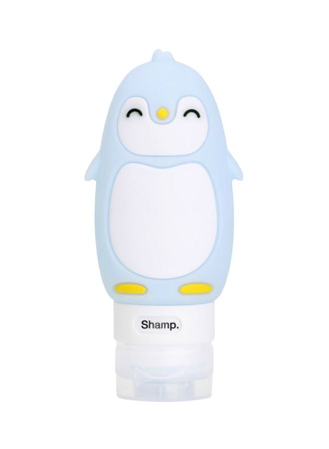 NIBEMINENT Penguin Toiletry Storage Container Blue/White 90ml