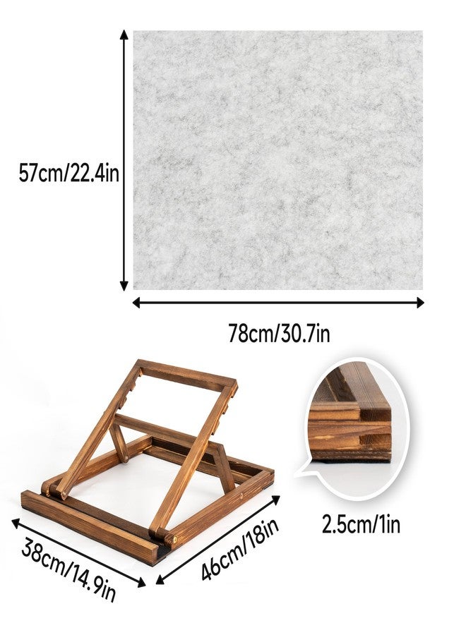 Tektalk Foldable Jigsaw Puzzle Board with 3 Angle Adjustable Bracket/Stand, Lightweight Portable Puzzle Mat Plateau with Wooden Easel, Foldaway Felt Puzzle Table, for Up to 1000 Pieces - Light Gray - Image 5