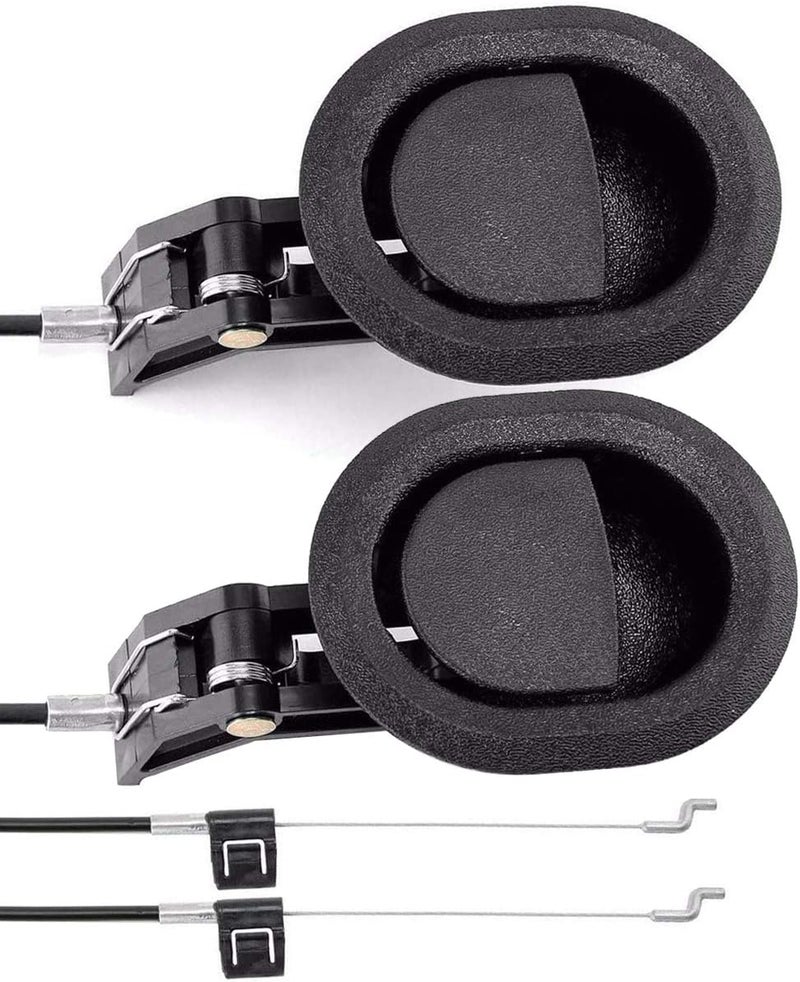 ttmagic 2Pcs Universal Couch Recliner Release Pull Handle 3" by 3.5" Replacement Parts with Cable, Fits Ashley Lazy Boy and Most Recliner Sofa Brands, Exposed Cable Length 4.9" - Image 1