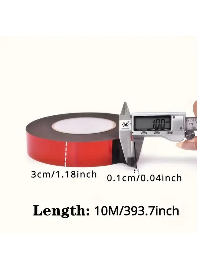 3 Rolls Double Sided Adhesive Foam Tape 1 18Inch x 393 7Inch High Temperature Resistant - Image 5