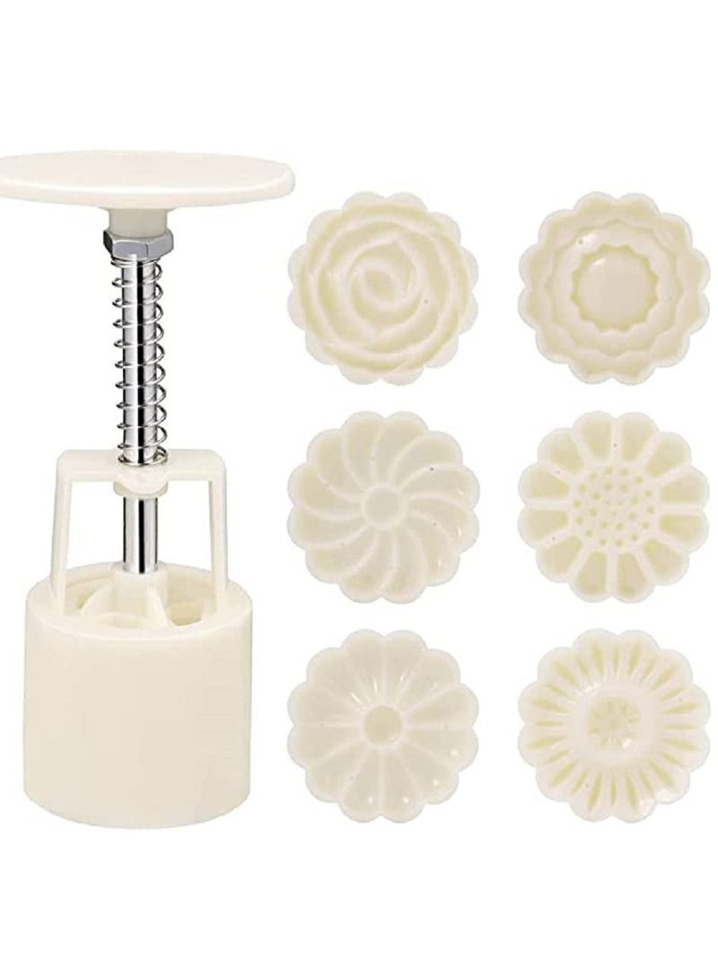 Biscuit and cake forming machine with 6 round shapes multi colours - Image 2