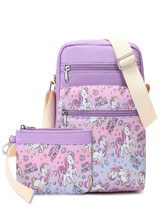 mygreen Unicorn Purse for Teen Girls - Messenger Bag with Adjustable Strap, Water-Resistant Polyester, 8.7"L x 10.43"H x 3"D, 10 Ounces - Image 1