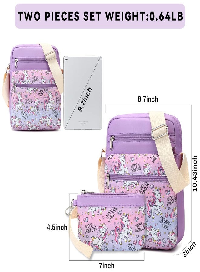 mygreen Unicorn Purse for Teen Girls - Messenger Bag with Adjustable Strap, Water-Resistant Polyester, 8.7"L x 10.43"H x 3"D, 10 Ounces - Image 2