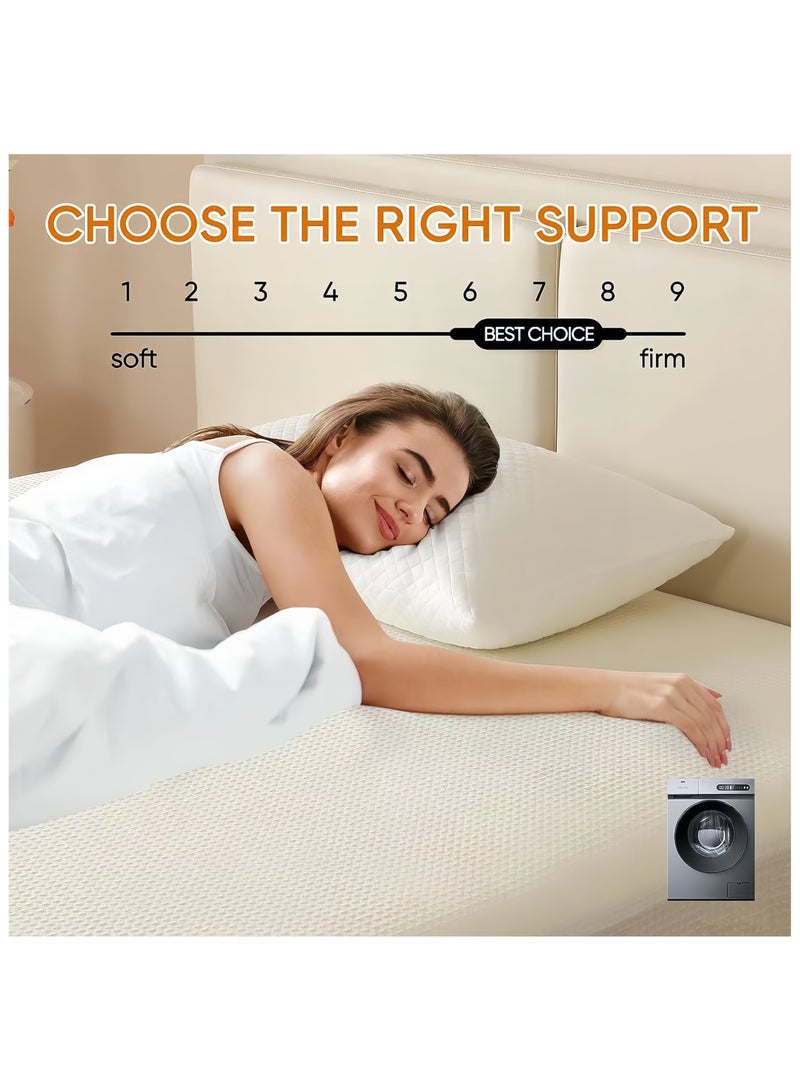 Life Style Captioned high quality microfiber hotel pillow,900 gm 50*70 cm - Image 4