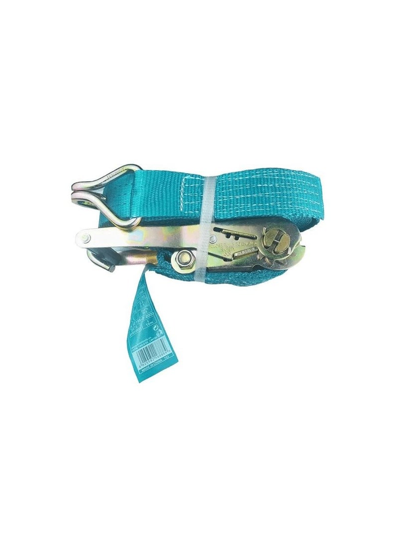 T0TAL THTRS3101 3 Ton 10 Meter Length Ratchet Strap  Lashing Belt 50mm 2 Width Double Hooks
