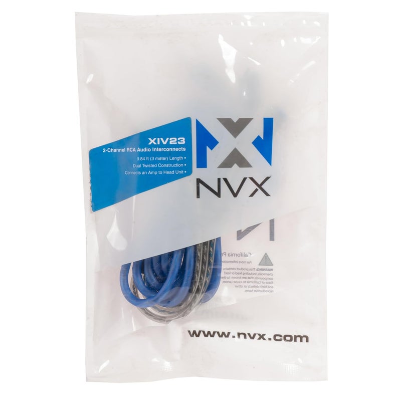 كابل توصيل صوتي ® XIV23 بطول 9.84 قدم (3 متر) من النحاس الخالي من الأكسجين، 2 قناة، زوج ملتوٍ، لسيارات السلسلة V من نوع RCA، مع تقليل الضوضاء المحمية ونهايات مطليّة بالفضة منقسمة الطرف - Image 4