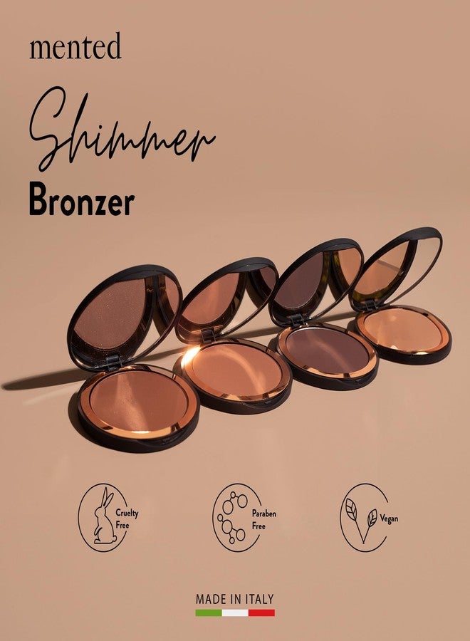 Mented Cosmetics Made in Italy, Cruelty Free Makeup, Vegan, Paraben Free, Shimmer Bronzer, Highlighter Bronzing Powder Palette for Face with Vitamin E + A, 0.35oz/10g, Yacht Life - Image 2