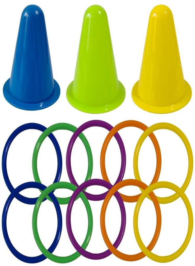nsgglecher 13PCS Rabbit Training Ring Toy, Rabbit Interactive Toy, Bunny Stacking & Educational Toys with 3 Stacking + 10 Rings, Interactive Bunny Enrichment Puzzle Game, Educational Chew Toy for Small Pets - Image 1