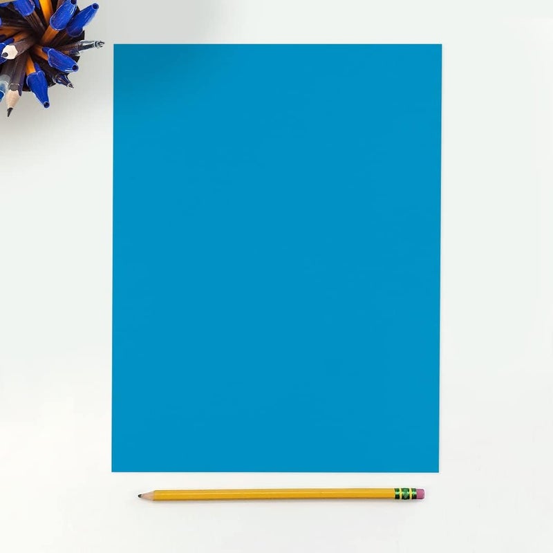 LUXPaper 8.5" x 11" Cardstock | Letter Size | Pool Blue | 100lb. Cover (183lb. Text) | 50 Qty - Image 3