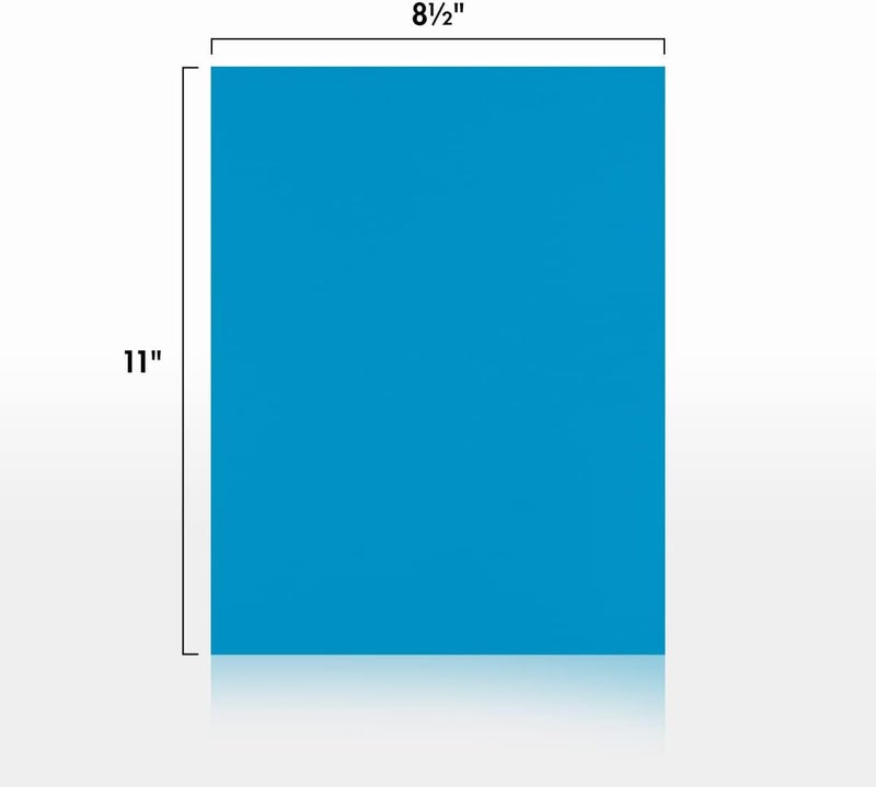 LUXPaper 8.5" x 11" Cardstock | Letter Size | Pool Blue | 100lb. Cover (183lb. Text) | 50 Qty - Image 2