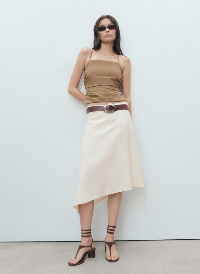 MANGO Open-Back Cotton Top  - Image 1