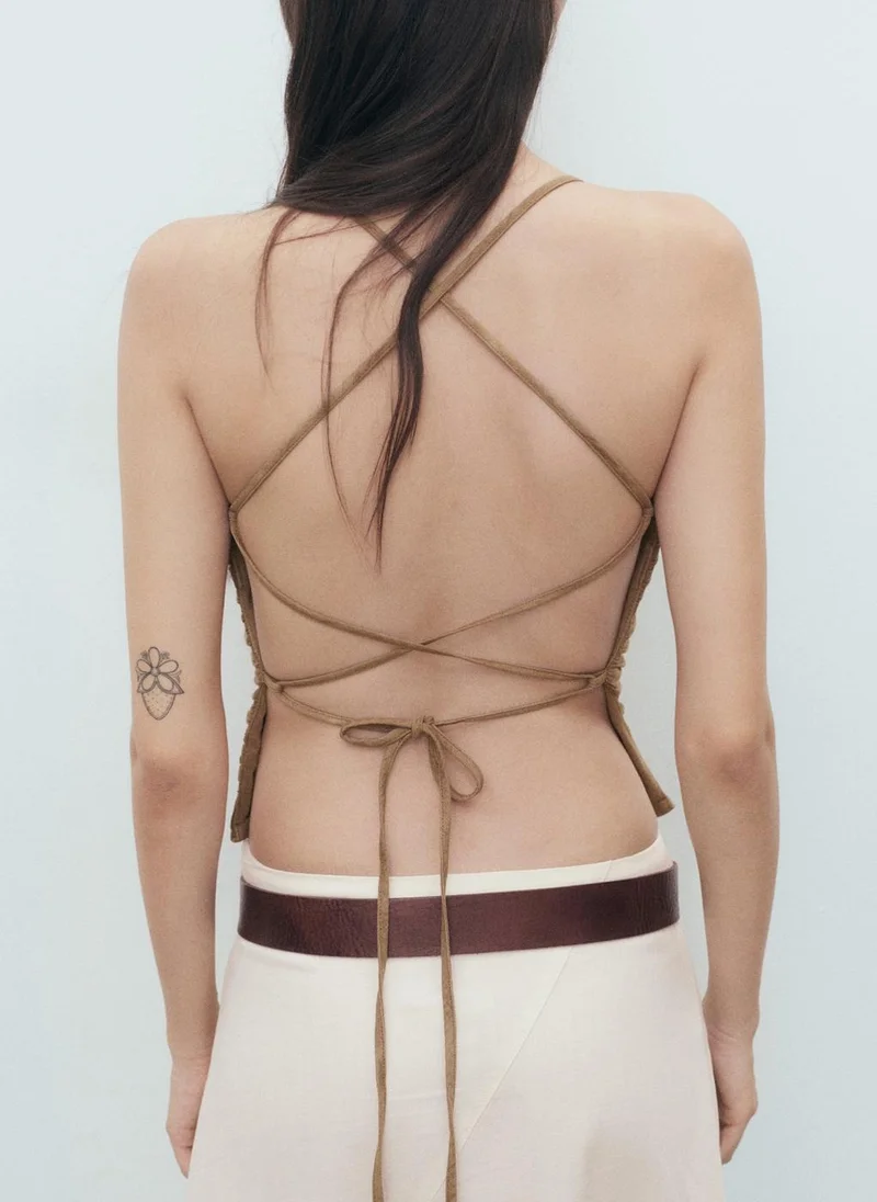 مانجو Open-Back Cotton Top