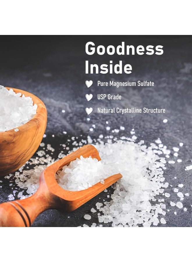 Mi Nature Epsom Salt| Certified USP Grade Epsom Bath Salt 500g(17.63oz) | Pure Magnesium Mineral for Bath Relaxation, Muscle Comfort & Plant Nourishment |Multipurpose Salt - Image 4