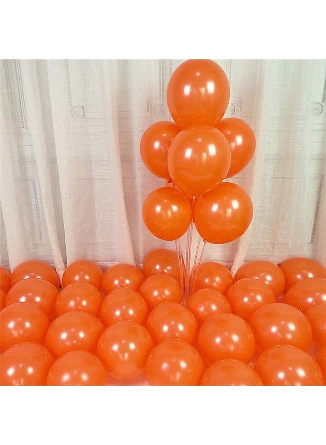 Flyloons Orange Balloons Pack of 50 for birthday decoration items also suitable for Anniversary, Wedding, Celebration, Party - Image 1